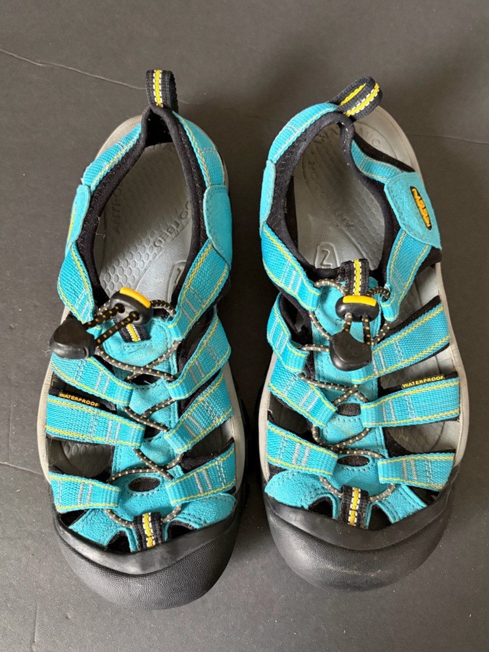 KEEN Whisper Sandals Women’s 8.5 Blue Waterproof Hiking Water Shoes